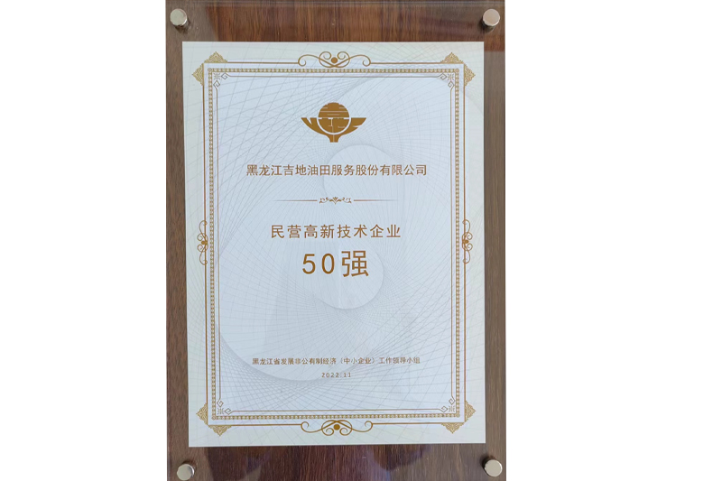 民營(yíng)高新技術(shù)企業(yè)50強(qiáng)